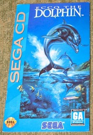 Ecco the Dolphin (Sega CD, 1992) Manual Instruction Booklet ONLY *NO GAME*