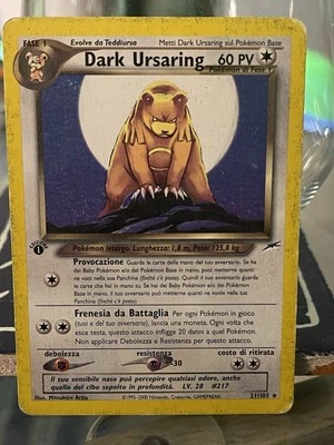 Dark Ursaring 21/105 First Edition Neo Destiny Italian - Image 1 of 2