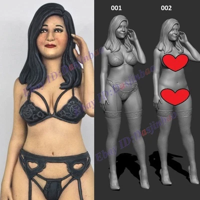 Paula Lingerie Woman 1/8 1/4 3D Print Model Kit Unpainted Unassembled 2 Ver NSFW - Image 1 of 4