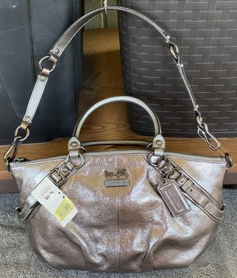 NUEVO CON ETIQUETAS COACH Madison Sophia Bolso de Hombro Cartera 15960 QB/SV Foto 1 de 4