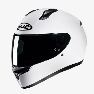 Casco De Moto Integral HJC C10 Blanco Brillante - Imagen 1 de 4