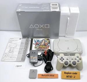 Refurbished PS One Console SCPH-100 Boxed Tested Good Condition Japan Version - Picture 1 of 24
