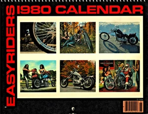 EASYRIDERS "CALENDARIO 1980" ~ ** ESTILO DE VIDA MOTERO VINTAGE / ARTE ILUSTRADO ** - Imagen 1 de 12