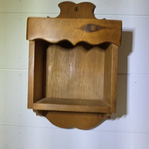 Vintage Wooden Shelf Spice Holder Trinket Display 7.5" X 14" 1955 - Picture 1 of 8
