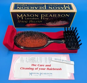 Mason Pearson - Cepillo para el cabello - Popular - BN1 - Rubí oscuro - Cerdas y nailon - NUEVO EN CAJA - Imagen 1 de 10