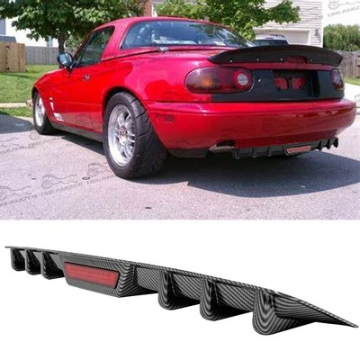 Kits de carrocería divisor de labios difusor parachoques trasero aspecto carbono para Mazda Miata 1990-199 Foto 1 de 4