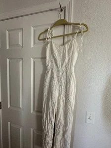 Abercrombie & Fitch White Pocket V-Neck Romper Jumpsuit XS - Picture 1 of 6