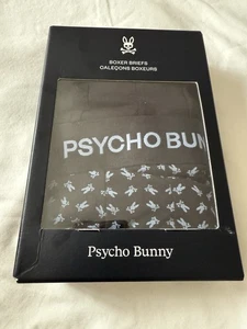 Psycho Bunny Herren Boxershorts 2er Pack Stretch Baumwolle Modal schwarz Print M NEU - Bild 1 von 4