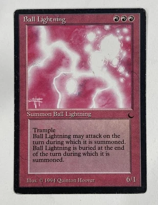 Ball Lightning The Dark MP Moderate Play MTG Magic The Gathering - Image 1 of 2