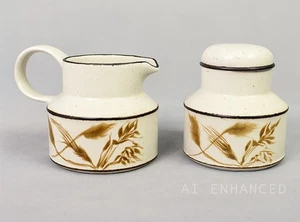 Midwinter Stonehenge Weizen Milchkännchen & Zucker Set England Studiokeramik 70er - Bild 1 von 20