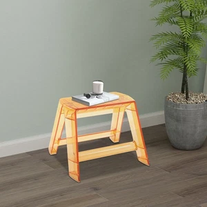 Modern 2 Steps Protable Step Ladder Step Stool Clear Stool for Indoor Outdoor - Picture 1 of 12