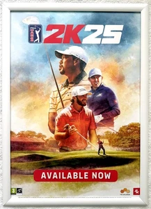 PGA Tour 2K 25 RARE PS4 PS5 XBOX Series X 42cm x 59cm Promotional Poster - Picture 1 of 1