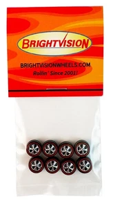 8 Brightvision Redline Wheels – 8 Small Hong Kong Bearing Style - Picture 1 of 3