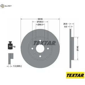 2x BRAKE DISC 92352203 FOR BYD - Picture 1 of 9