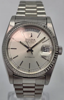 ULTRA RARE Vintage Bulova Super Seville Stainless Steel President Automatic 36mm - Image 1 of 4