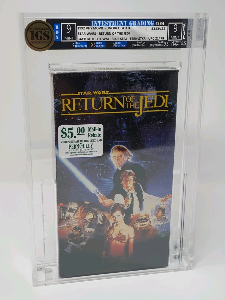 Star Wars (Episode VI) Return of the Jedi VHS NEU sealed IGS 9 (No VGA, CGC, BGS - Bild 1 von 4