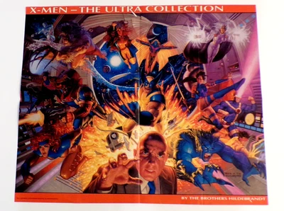 Póster X-MEN Blue and Gold Team ULTRA COLLECTION 24"x20" 1995 HILDEBRANDT Marvel Foto 1 de 4