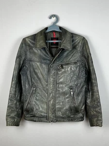 Strellson Nappa Goat Leather Aviator Jacket Size M - Picture 1 of 16