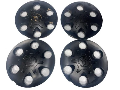 2001-04 Toyota Tundra Sequoia Tacoma Center Caps 4 OEM 42603 Black Painted - Image 1 of 4