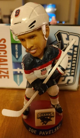 Worcester/ San Jose Sharks Joe Pavelski TEAM USA Bobblehead SGA 11/29/14 NIB! Cover