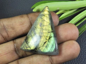 32X42X07MM Natural Labradorite Golden Fancy Cabochon Loose Gemstone 66Cts. D505 - Bild 1 von 9