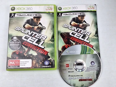 Tom Clancy's Splinter Cell Conviction XBOX 360 Microsoft COMPLETE w/ Manual PAL - Image 1 of 2