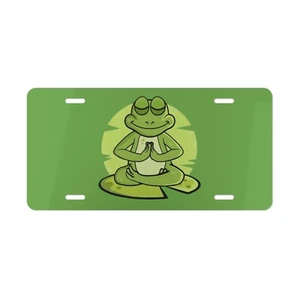 Rana Yoga, matrícula nueva etiqueta de coche metal aluminio - EE. UU. 6x12" - Imagen 1 de 7