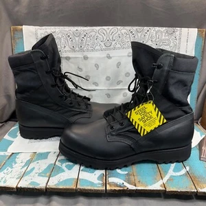 Nuevas Botas Belleville 220 Trp ST Puntera de Acero Cuero Negro CoolMax Para Hombres Talla 13 - Imagen 1 de 10
