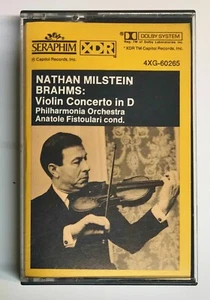 Milstein Brahms Concerto Seraphim Yellow Cassette 4XG-60265 - Picture 1 of 5