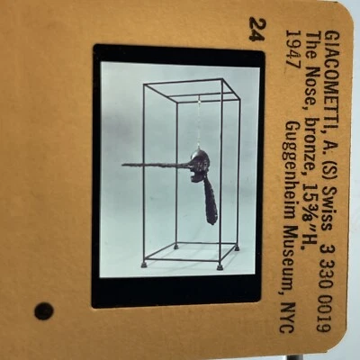 Alberto Giacometti "La Nariz" Expresionismo Surrealismo 35mm Diapositiva Artística Foto 1 de 3