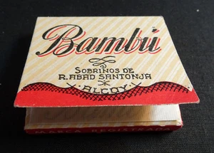 ANTIQUE CIGARETTE ROLLING PAPER BAMBU EARLY 1900 TOBACCIANA COLLECTIBLES 005CC - Imagen 1 de 1