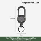 Outdoor Retractable Wire Rope Keychain With Steel Cable Keyring Retractable Tool