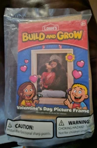 Lowe's Build and Grow - Valentine's Day Picture Frame - NIP - Picture 1 of 2