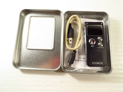 Grabadora de voz de audio digital TOOBOM multifuncional recargable de 8 GB Foto 1 de 4