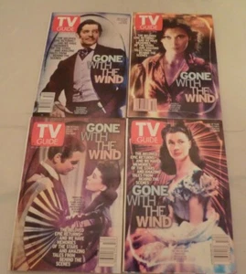 Vintage Gone With The Wind TV Guide Set of 4 Collector's Covers Dec 2000 - Picture 1 of 9