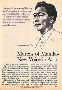 FERDINAND MARCOS of MANILA 1967 AFTER ONE-YEAR AS PRESIDENT PHILIPPINES FEATURE - Picture 1 of 1