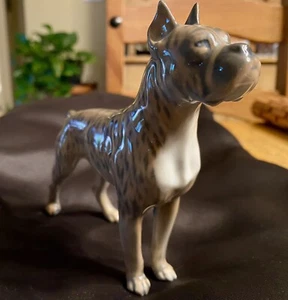 Vintage Royal Copenhagen Porzellan Boxer gestromter Hund Figur 3634 RAR! 1968 - Bild 1 von 7