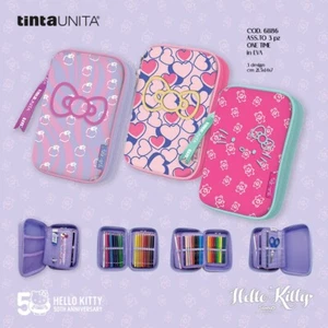 Astuccio Maxi One Time Pastelli matita TintaUnita Hello Kitty 50th Anniversary - Foto 1 di 4