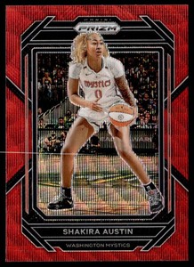 2023-24 Panini Prizm WNBA Ruby Wave - #70 Shakira Austin Washington Mystics