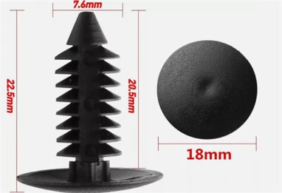 200x Fender Bumper Shield Fender Push Pin Retainer Clips for Jeep Dodge Chrysler - Image 1 of 4