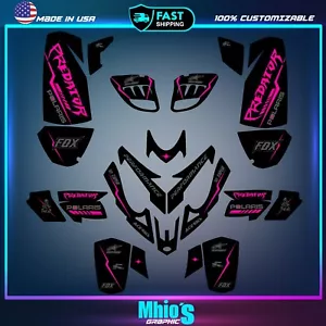 polaris predator 500 graphics decals stickers full kit atv wrap quad predator500 - Picture 1 of 2