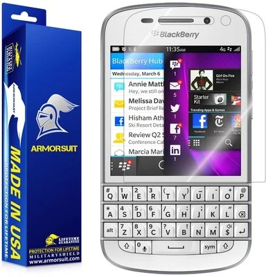 [2-Pack] ArmorSuit MilitaryShield BlackBerry Q10 HD Screen Protector Film - Image 1 of 4