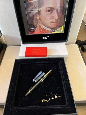 MONTBLANC, Mozart, Pluma Estilográfica, Nuevo de Lote Antiguo, Oro 14K, Nuevo en Caja “M”, Alemania 🇩🇪 Foto 1 de 4