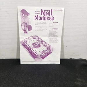Mall Madness Board Game Replacement Parts/Piece-instructions Manual  - Picture 1 of 7