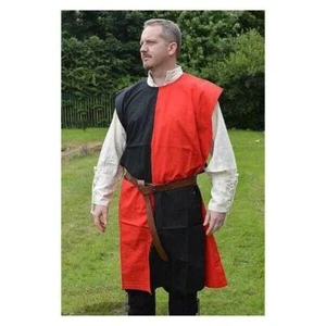Medieval Surcoat Knight Tunic Chess Pattern Tabard Renaissance Costume LARP SCA - Picture 1 of 22