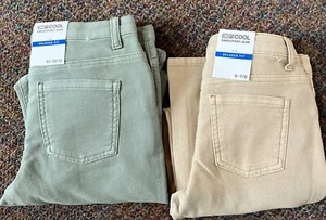 32 Cool Sweat Pants Jeans Outdoors Comfort Boys/Girls Olive XS & M Khaki S,M - Picture 1 of 4