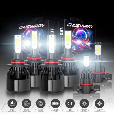 Combo de faros antiniebla Hi&Lo LED para GMC Sierra 1500 2500HD 3500HD 2008-2013 Foto 1 de 4