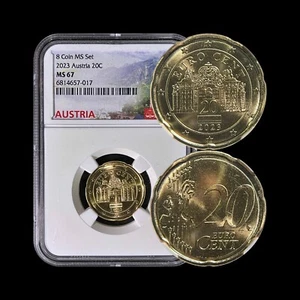 AUSTRIA. 2023, 20 Euro Cent - NGC MS68 - Belvedere Palace 010 - Picture 1 of 5