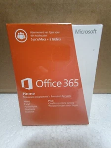 New Sealed Microsoft Office 365 Home Premium 1 Year Subscription 5 Devices ENG! - Picture 1 of 4