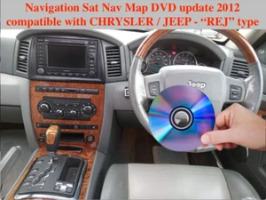 Navigation Sat Nav Map DVD update 2012 -compatible with CHRYSLER / JEEP REJ - Picture 1 of 4